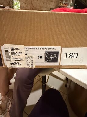 Christian Louboutin Beige Strappy High Heel Sandals